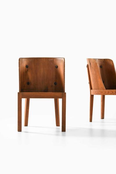 Axel Einar Hjorth Pair of Lov Armchairs in Pine and Wrought Iron by Axel Einar Hjorth 1932
