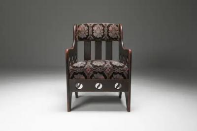 Axel Einar Hjorth Rustic Modernist Armchair Sweden 1920s