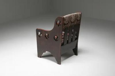 Axel Einar Hjorth Rustic Modernist Armchair Sweden 1920s