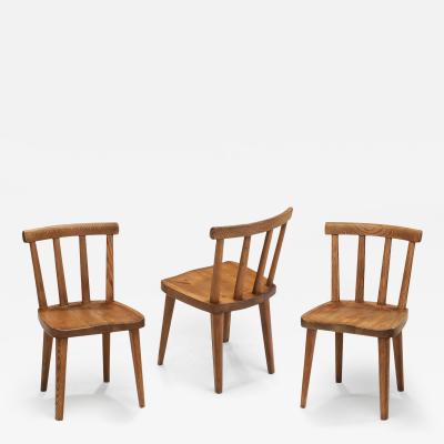 Axel Einar Hjorth Set of 3 Ut Chairs by Axel Einar Hjorth for Nordiska Kompaniet Sweden 1930s