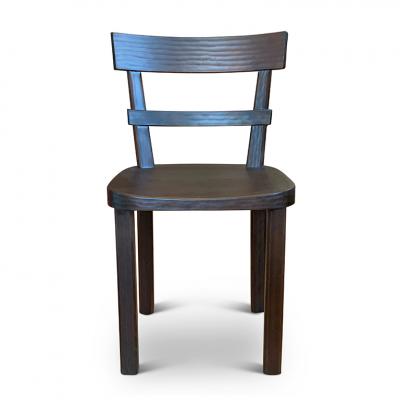 Axel Einar Hjorth Set of Four Chairs with Gouging Detail Attrib Axel Einar Hjorth