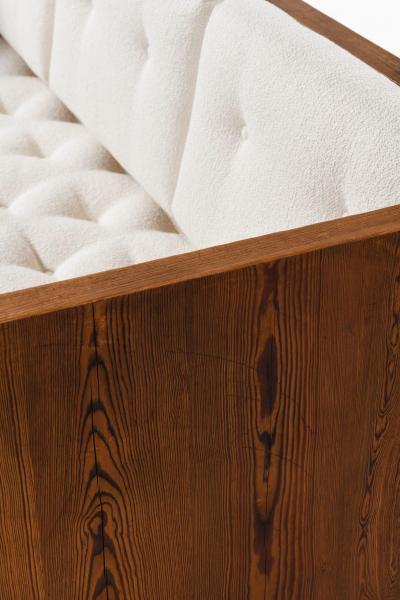 Axel Einar Hjorth Sofa in Pine and Boucl Attributed to Axel Einar Hjorth 1930s