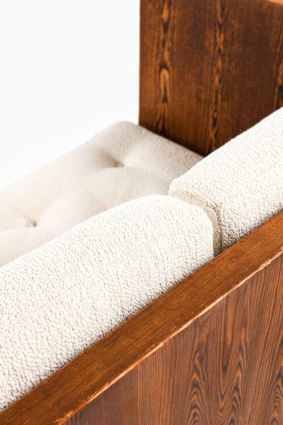 Axel Einar Hjorth Sofa in Pine and Boucl Attributed to Axel Einar Hjorth 1930s