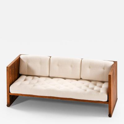 Axel Einar Hjorth Sofa in Pine and Boucl Attributed to Axel Einar Hjorth 1930s