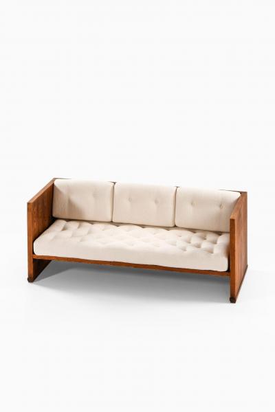 Axel Einar Hjorth Sofa in Pine and Boucl Attributed to Axel Einar Hjorth 1930s
