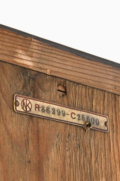 Axel Einar Hjorth Unique Cabinet in Black Pine with Iron Fittings by Axel Einar Hjorth 1930s