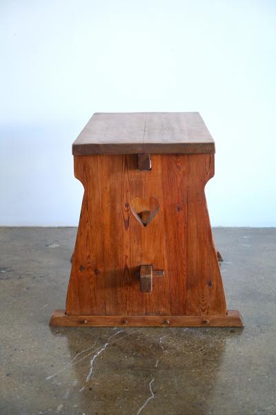 Axel Einar Hjorth style Swedish pine table Circa 1930th 