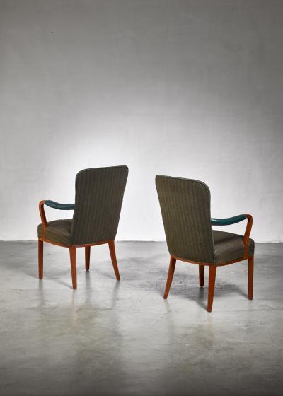 Axel Larsson Pair of Axel Larsson armchairs Sweden 1940s