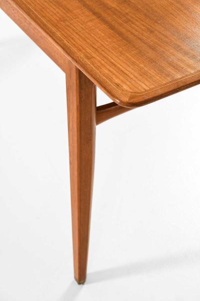 Axel Larsson Scandinavian Modern Desk in Brass and Teak by Axel Larsson 1959