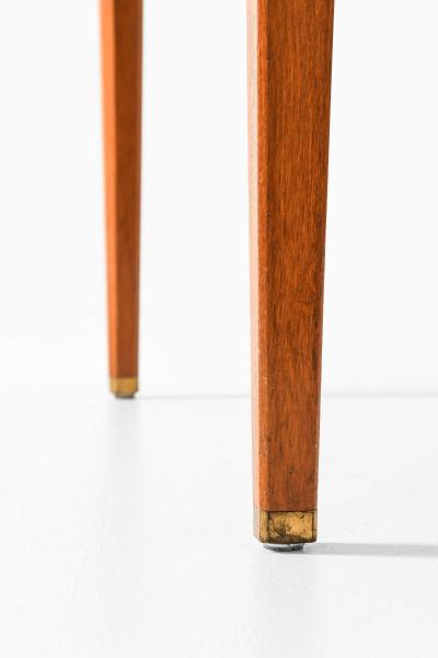 Axel Larsson Scandinavian Modern Desk in Brass and Teak by Axel Larsson 1959