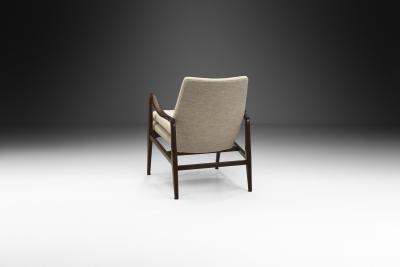 Axel Larsson Swedish Modern Upholstered Armchair by Axel Larsson attr Sweden ca 1950s