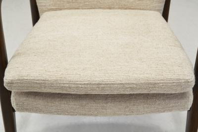 Axel Larsson Swedish Modern Upholstered Armchair by Axel Larsson attr Sweden ca 1950s