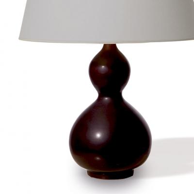 Axel Salto Exquisite Double Gourd Lamp in Oxblood Glaze by Axel Salto