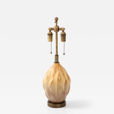 Axel Salto Gourd Shaped Ceramic Lamp in the Style of Axel Salto 