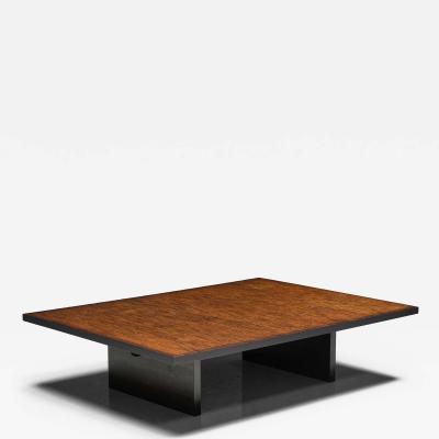 Axel Vervoordt Bamboo Slat Top Coffee Table by Axel Vervoordt Belgium 1980s
