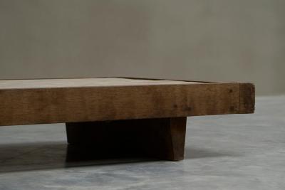 Axel Vervoordt Large Axel Vervoordt Wabi Sabi Style Coffee Table Mid 20th Century