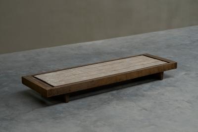 Axel Vervoordt Large Axel Vervoordt Wabi Sabi Style Coffee Table Mid 20th Century