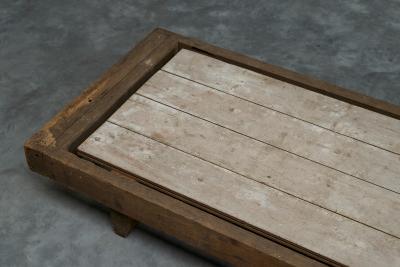 Axel Vervoordt Large Axel Vervoordt Wabi Sabi Style Coffee Table Mid 20th Century