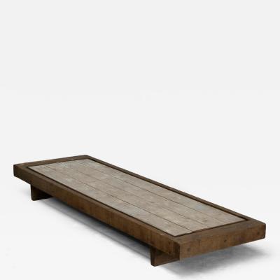 Axel Vervoordt Large Axel Vervoordt Wabi Sabi Style Coffee Table Mid 20th Century