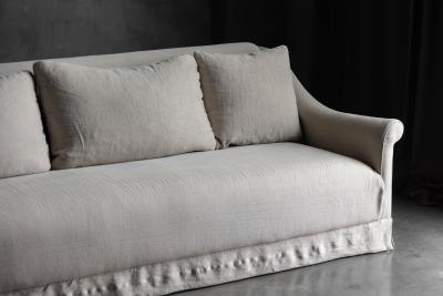 Axel Vervoordt Linen Sofa by Axel Vervoordt Belgium 21st Century