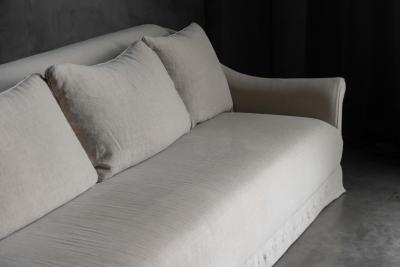 Axel Vervoordt Linen Sofa by Axel Vervoordt Belgium 21st Century