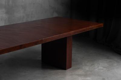 Axel Vervoordt Minimalist Bamboo Dining Table in the Style of Axel Vervoordt France 1980s