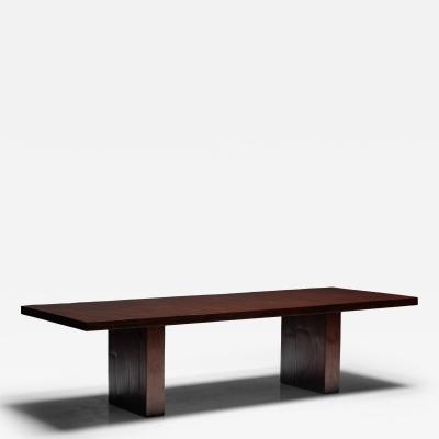Axel Vervoordt Minimalist Bamboo Dining Table in the Style of Axel Vervoordt France 1980s
