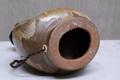 Axella Stenj j Axella Organic Modern Table Lamp in Earth Toned Glazed Stoneware Denmark 1960s