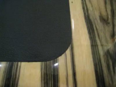 Aymeric Lefort 21st Century Desk Wight Ebony and Black Leather with Metal Leg by Aymeric Lefort