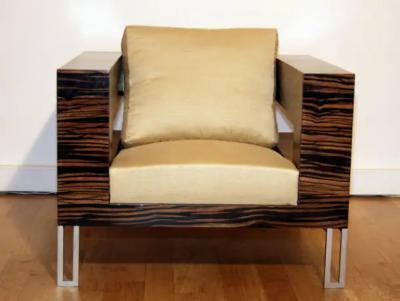 Aymeric Lefort Aymeric Lefort Armchair A Bras Ouvert 21st Century in Ebony