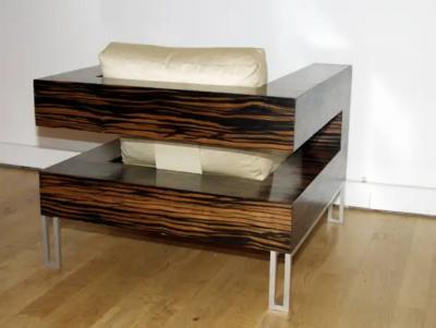 Aymeric Lefort Aymeric Lefort Armchair A Bras Ouvert 21st Century in Ebony