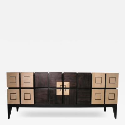 Aymeric Lefort Chest of Drawers Bar in Sycomore and Ebony by Aymeric Lefort