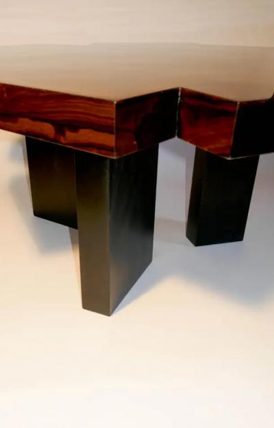 Aymeric Lefort Coffee Table Cubes en Rond in Ziricote Wood Marketery by Aymeric Lefort