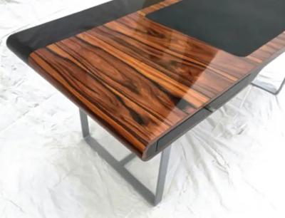 Aymeric Lefort Modern Desk Little Shanghai by Aymeric Lefort Black and Santos Wood