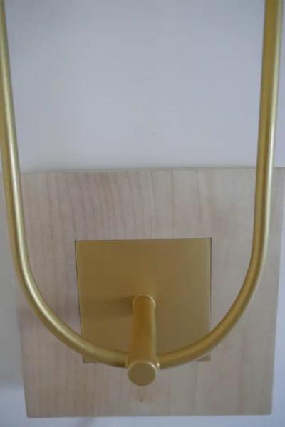 Aymeric Lefort Pair of Wall Light in Metal Gold bronze Patina by Aymeric Lefort