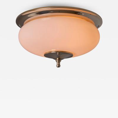 Azucena 1970s Nickel Glass Lamp Attributed to Luigi Caccia Dominioni for Azucena