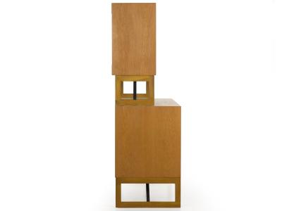 B rge Mogensen B rge Mogensen Danish Mid Century Modern Oak Bookcase Cabinet over Dresser