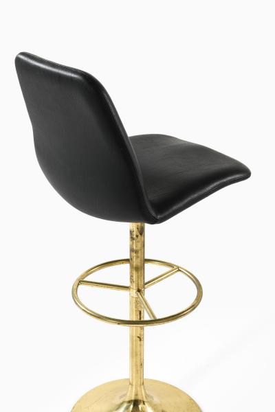 B rje Johanson Set of Four Bar Stools by B rje Johanson 1950s