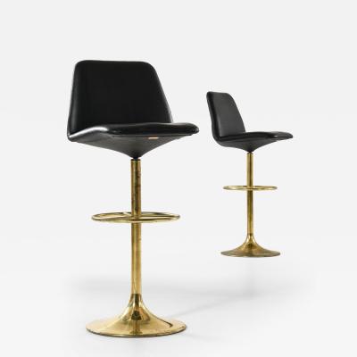 B rje Johanson Set of Four Bar Stools by B rje Johanson 1950s