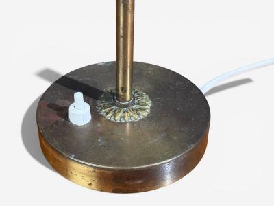 BABO Table Lamps Brass Fabric Sweden 1900s