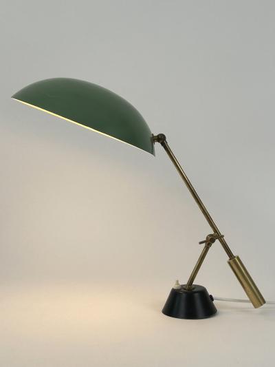 BAG Turgi Bronzewarenfabrik AG Turgi Elegant Mid Century Adjustable Table Lamp or Desk Light by BAG Turgi 1950s