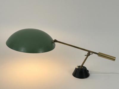 BAG Turgi Bronzewarenfabrik AG Turgi Elegant Mid Century Adjustable Table Lamp or Desk Light by BAG Turgi 1950s