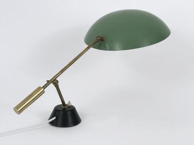 BAG Turgi Bronzewarenfabrik AG Turgi Elegant Mid Century Adjustable Table Lamp or Desk Light by BAG Turgi 1950s