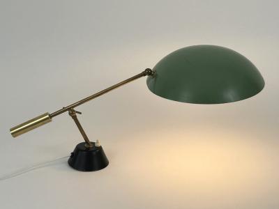 BAG Turgi Bronzewarenfabrik AG Turgi Elegant Mid Century Adjustable Table Lamp or Desk Light by BAG Turgi 1950s