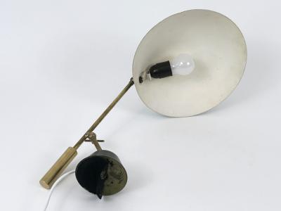 BAG Turgi Bronzewarenfabrik AG Turgi Elegant Mid Century Adjustable Table Lamp or Desk Light by BAG Turgi 1950s