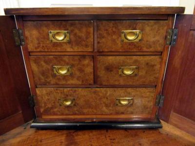 BALTIC KARELIAN BIRCHWOOD COLLECTORS CHEST