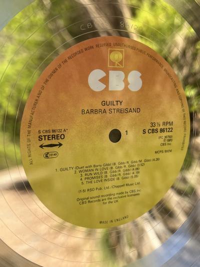 BARBARA STREISAND AND BARRY GIBB BRITISH CERTIFIED SALES AWARD