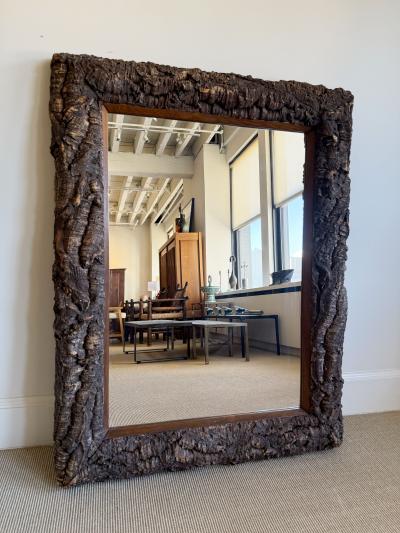 BARK FRAMED MIRROR