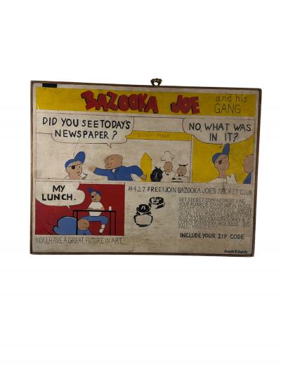 BAZOOKA JOE COMIC STRIP ART PAINTING BY JOSEPH R GERRY