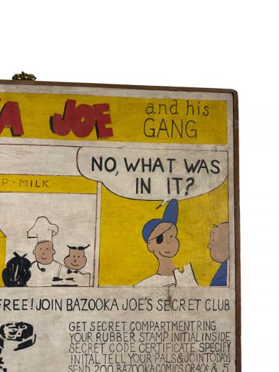 BAZOOKA JOE COMIC STRIP ART PAINTING BY JOSEPH R GERRY